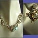 Vintage 50s AB Rhinestone Demi Parure - Earrings & Necklace - Large Lovely Juliana Cocktail Set