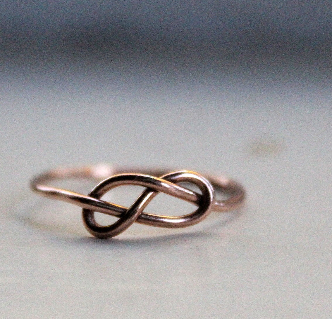 14k Solid Gold Infinity Ring Knot Ring