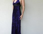 ON SALE- Purple Velvet Floorlength Gown