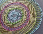 hand embroidered hoop art - freeform design in 5 inch hoop by bo betsy - free shipping