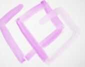 graphic watercolor in violet