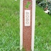 Pet Memorial Headstone Grave Burial Marker / Monument Brown & Cream