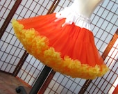 Pettiskirt Candy Corn Colors Size Small Custom