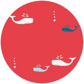 Jay-Cyn Designs for Birch Fabrics Organic, Set Sail, Whale Apple, 1 YARD