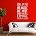 Wall Decal Quote Take Action - Vinyl Subway Art