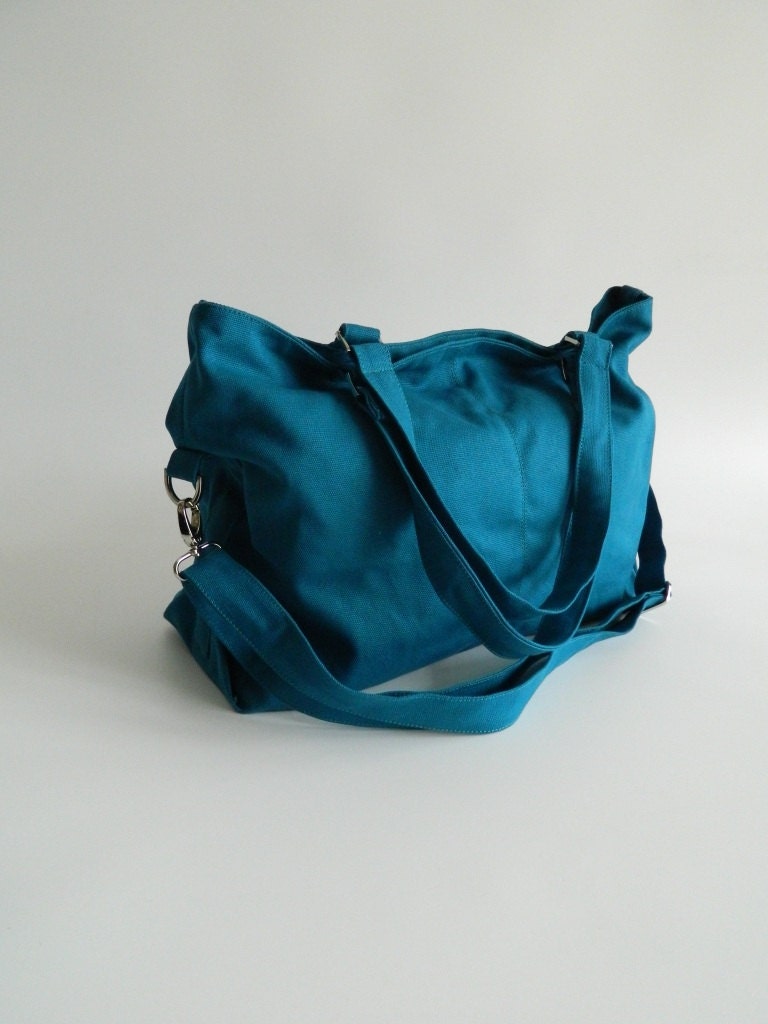 SALE - 10% OFF - Mia in Teal  // shoulder bag / messenger bag / diaper bag / School bag / laptop / tote / women / For Her