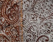Frosty Mint Green and Bronze Chenille Upholstery Fabric by the yard
