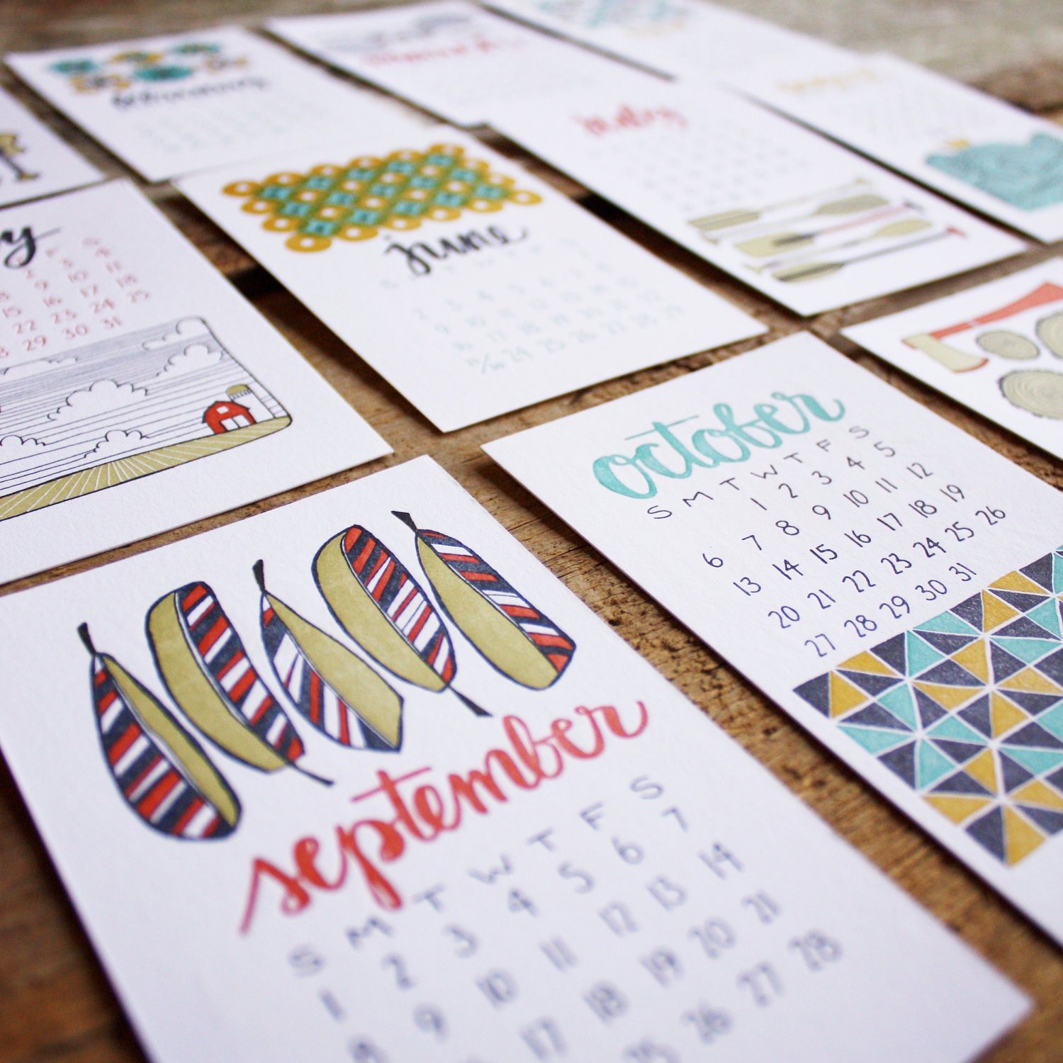 2013 Letterpress Calendar  REFILL ONLY   now 30% OFF