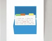 Index Card Love  - print