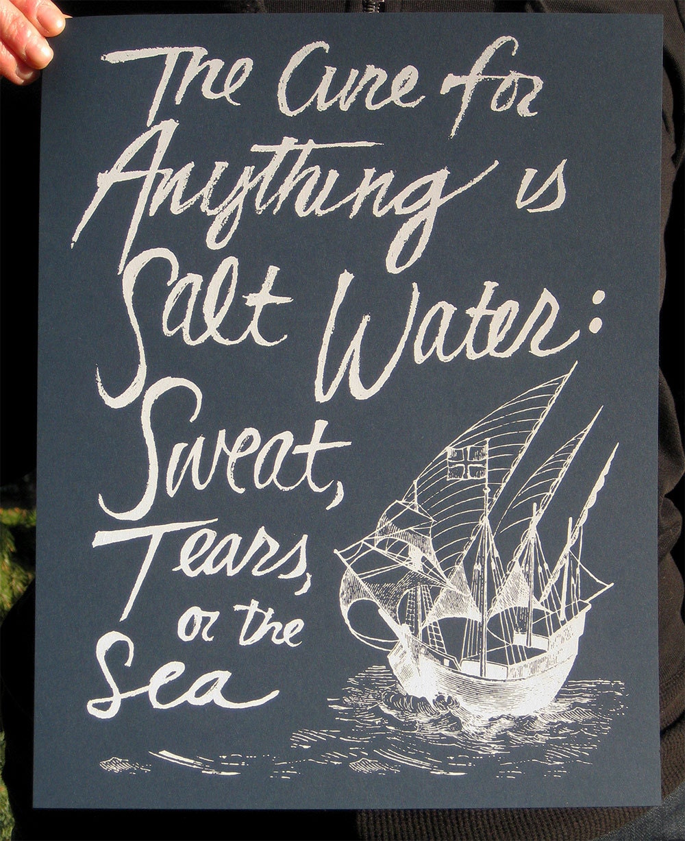 Salt Water Cure Screenprint