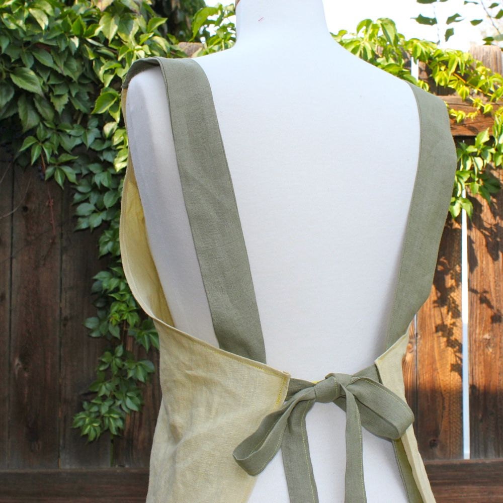 Linen Country Apron with Lotta Pocket