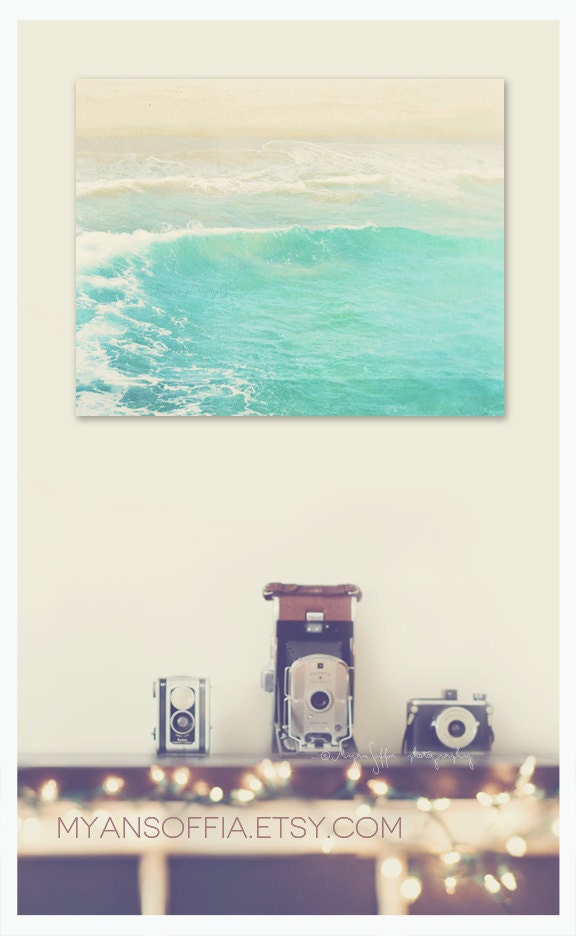 peppermint blue ocean wave photography, surge. winter blue, surfer swimmer Hermosa Beach California aqua, summer beach