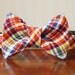 Bowtie Dog Collar - Isle of Palms Plaid