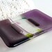 Glass Soap Dish in Dusty Lilac and Violet