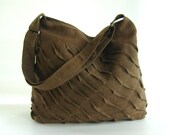 Sale - Brown Hemp/Cotton Messenger Bag, unique, diaper, stylish, purse,  - Rebecca