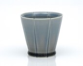 Blue and Grey Strip Cocktail Glass
