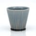 Blue and Grey Strip Cocktail Glass