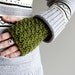 crochet driving gloves in OLIVE GREEN (vegan friendly)