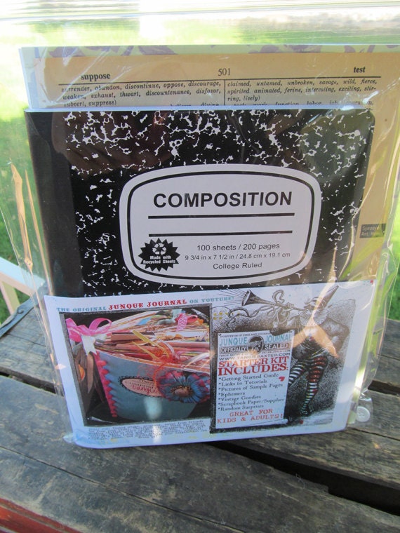 Junque Journalal Starter Kit as seen on YouTube by tangiebaxter