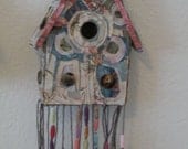 Decorative Handmade Fiber Art Birdhouses