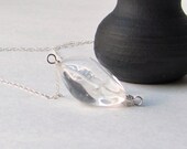 Crystal Quartz Necklace - Fall Fashion - Sterling Silver
