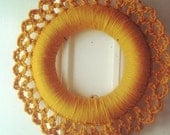 Crocheted wreath