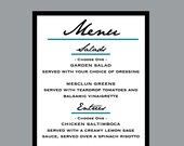 Vintage Antique Art Deco Peacock Layered Wedding Reception Menus