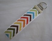 Chevron Wristlet Key Chain