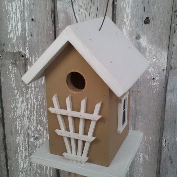 New 2013 - Trellis Cottage Garden Birdhouse Wren House Decorative and Functional Birdhouse