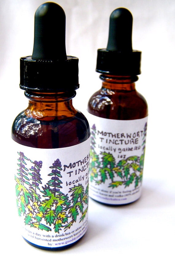 motherwort tincture . locally gathered