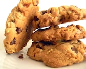 Semi-Sweet Chocolate & WALNUT Cookies - Chewy, Crunchy, Salty-Sweet, Out-Of-This-WORLD - 6 Cookies (1/2 dozen)