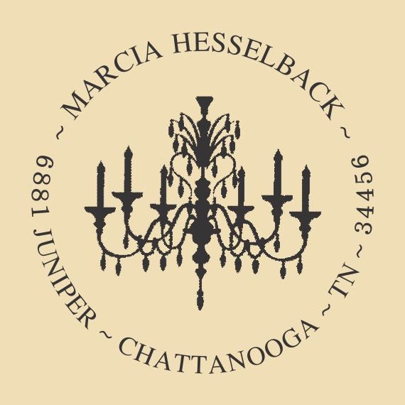 Marcia Hesselback Custom Traditional Rubber Stamp Design R038