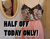 Pastel Patty - Size Medium - Large - Upcycled Lingerie or Dress