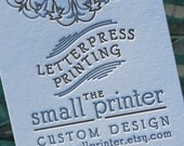 Letterpress Business Cards - Sample