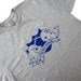 Mens Unicorn T-Shirt - Team MAGIC Narwhald and Unicorn print on a heathered grey  Shirt - (Sizes S, M, L, XL)