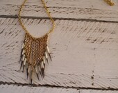 Upcycled porcupine quill necklace