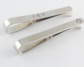 Personalized Tie Bar - Mens Custom Hand Stamped Tie Bar - Groomsmen Gift - Best Man Gift - Fathers Day Gift