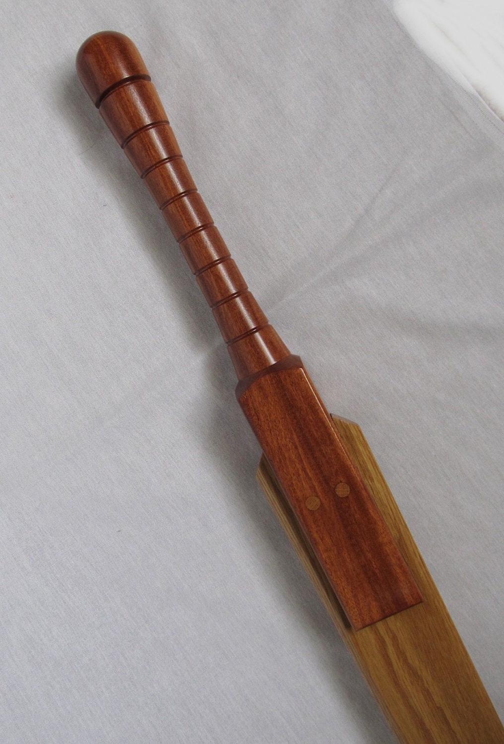 Walking Stick - Sword Shaped - Chechen and White Oak Wood