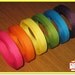 3/8" BRIGHTS MIX RAINBOW Solids Combo Set Grosgrain Ribbon, New Bows, Crafts