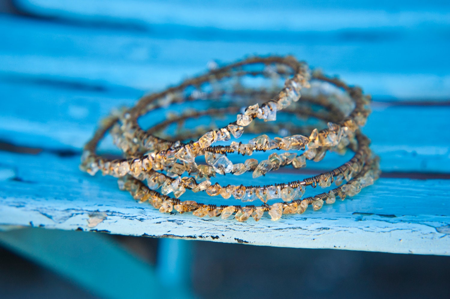 Yellow Gemstone Bracelet