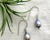 Pearl earrings, Freshwater pearl bridal earrings