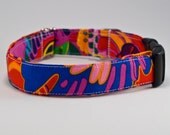 Brilliant Rainforest Handmade Dog Collar