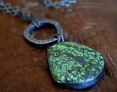 Natural Turquoise Necklace Sterling Silver December Birthstone