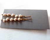 Pearl Hairpins Bobby Pins Light Pink Freshwater Pearls