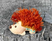 Woodland Animal Hedgehog Bluebird Robin Snail Nest Natural Wool Choose 2  MADE TO ORDER