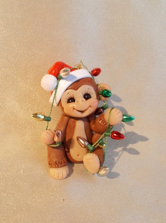 christmas monkey toy