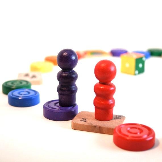 Find the Rainbow Game - Wooden Toy / Take Along Games