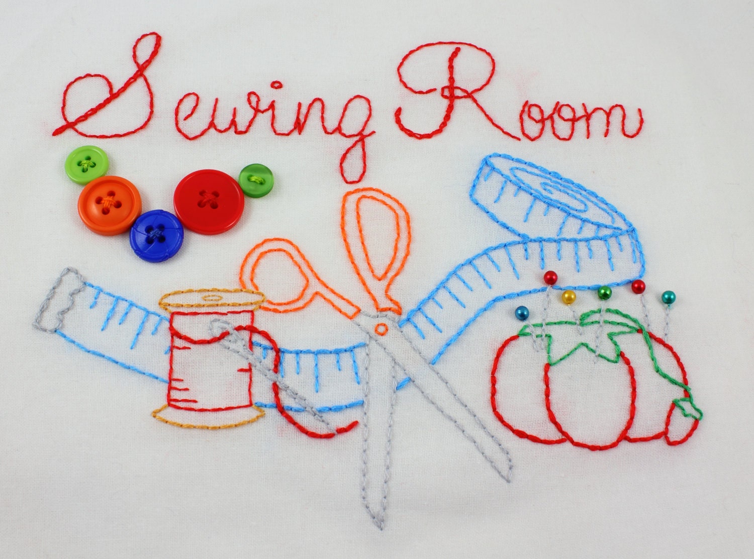 Sewing Room Hand Embroidery Pattern