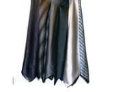 Not Quite 50 Shades Of Gray Upcycled Necktie Skirt  Neck Ties Price Reduced