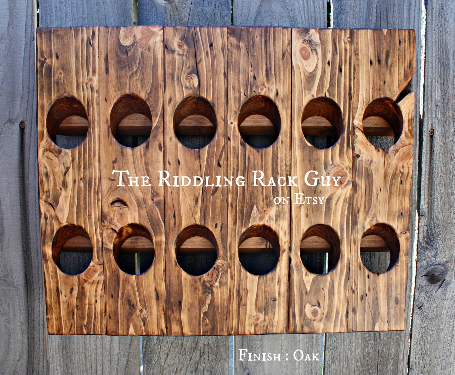 Riddling Rack - 12 Bottle - 6X2 - Wall Mount